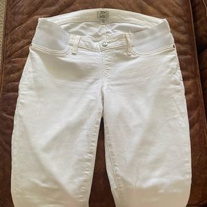 J Crew White Maternity Jeans